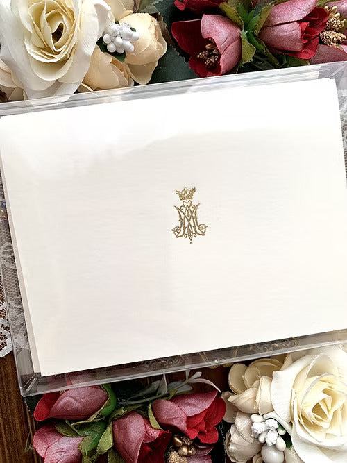 Auspice Gold Foil Letterpress Cards Box Set
