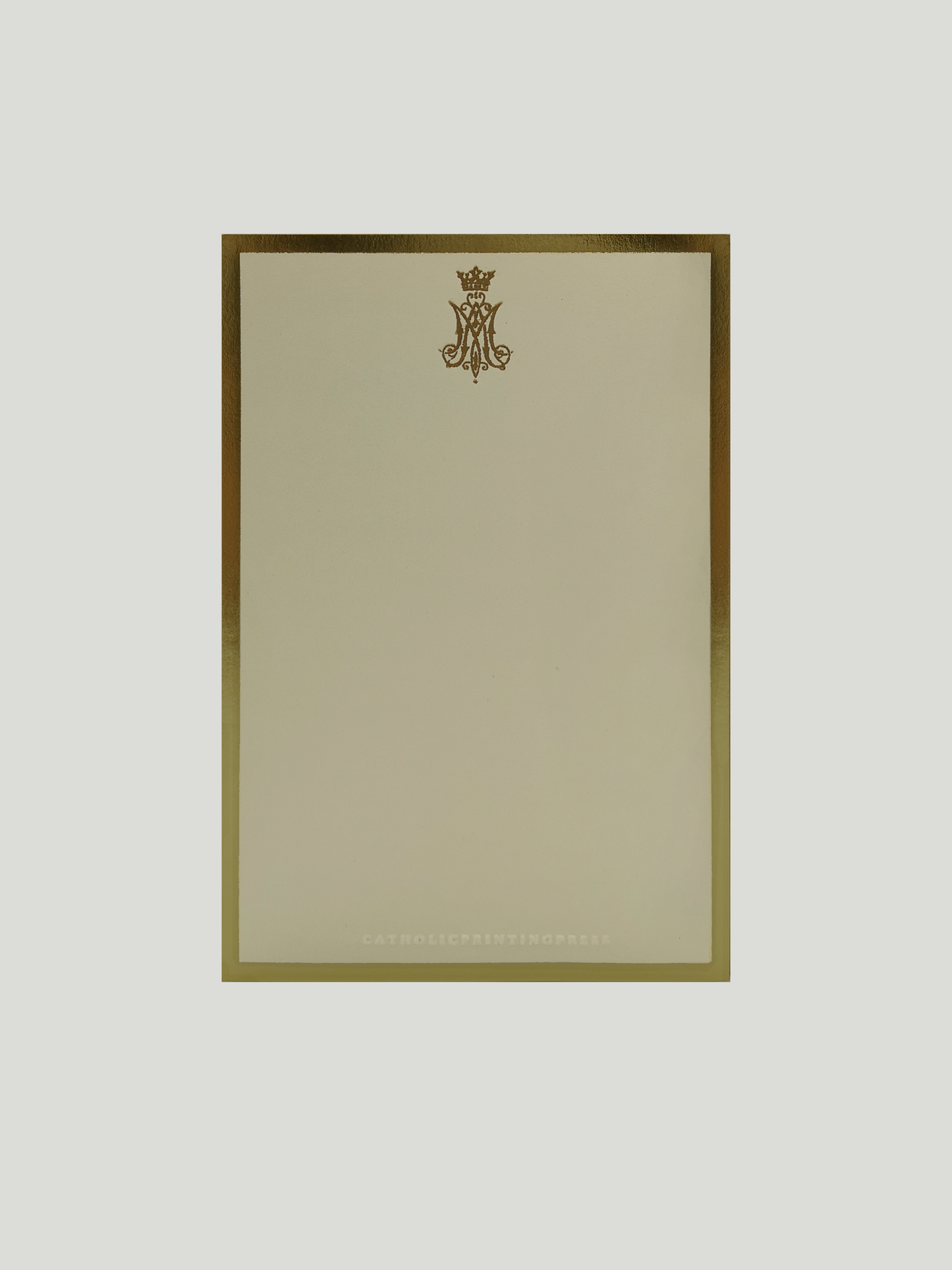 Gold Foil Letterpress Auspice Stationery Note