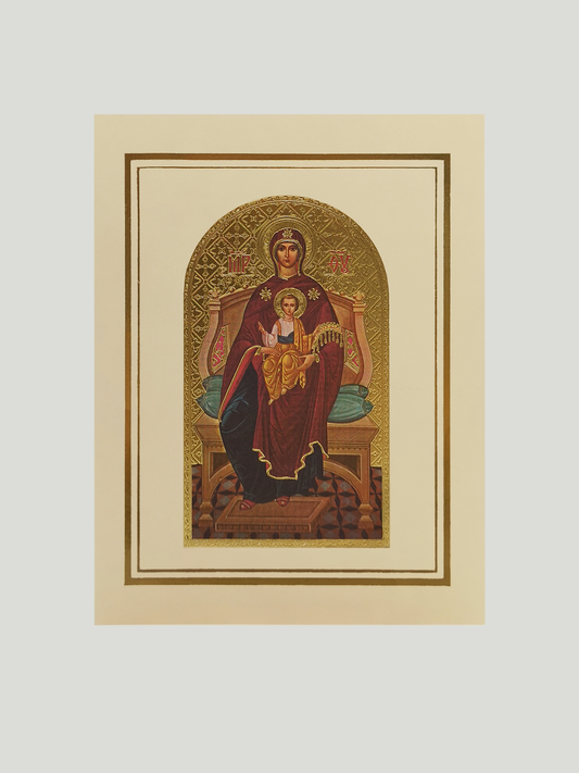 Mother of Mercy Icon Greeting Card