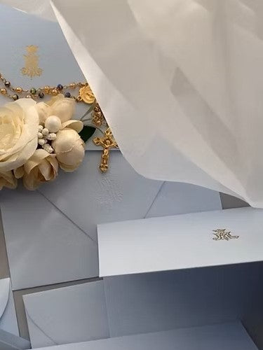 Auspice Gold Foil Letterpress Cards Box Set