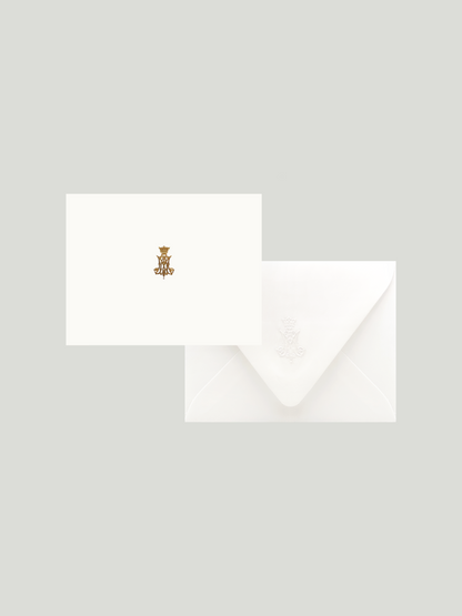 Auspice Gold Foil Letterpress Cards Box Set