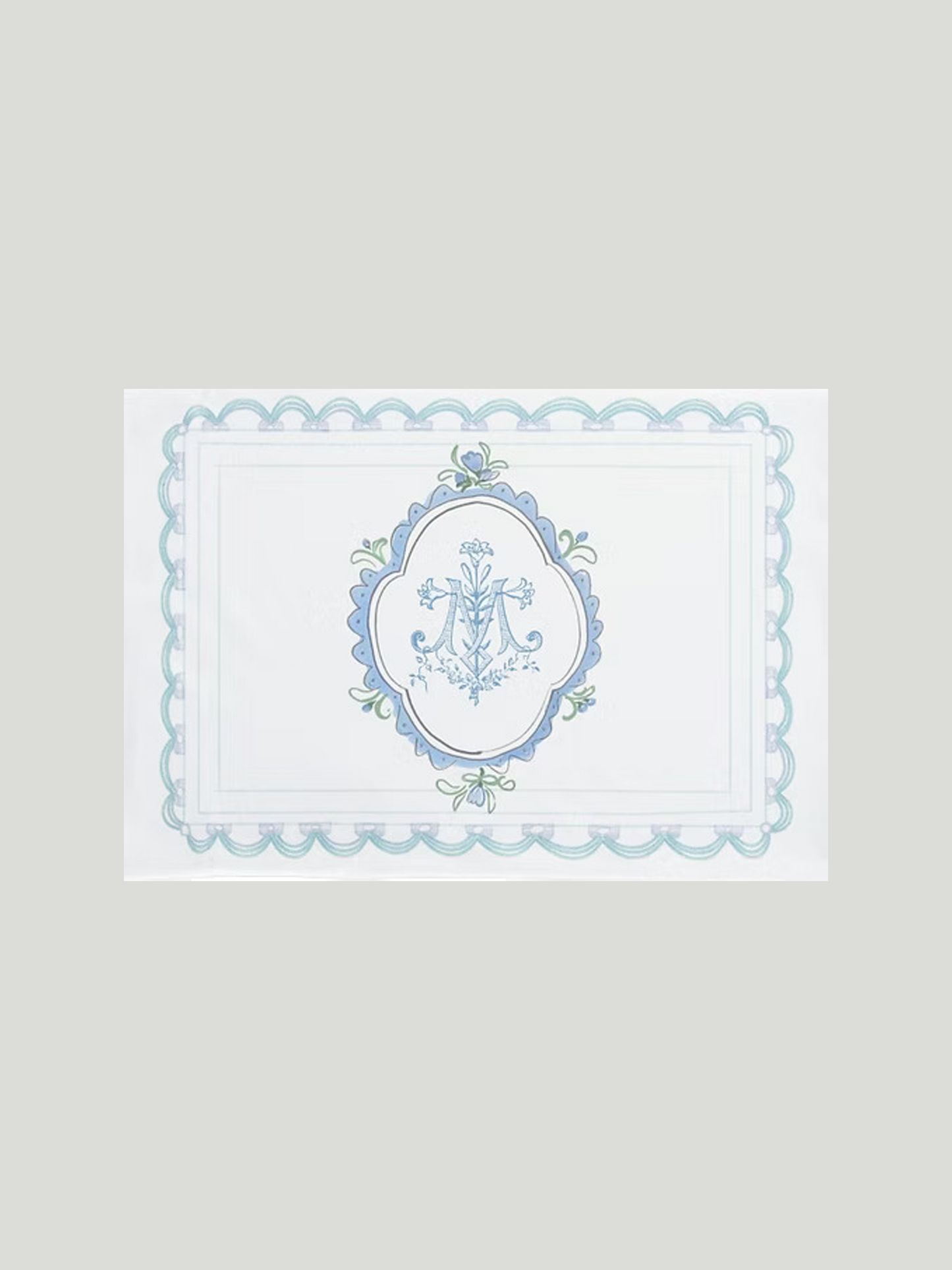 Blue Lily Auspice Ruffle Bow Pillowcase *NEW RELEASE*