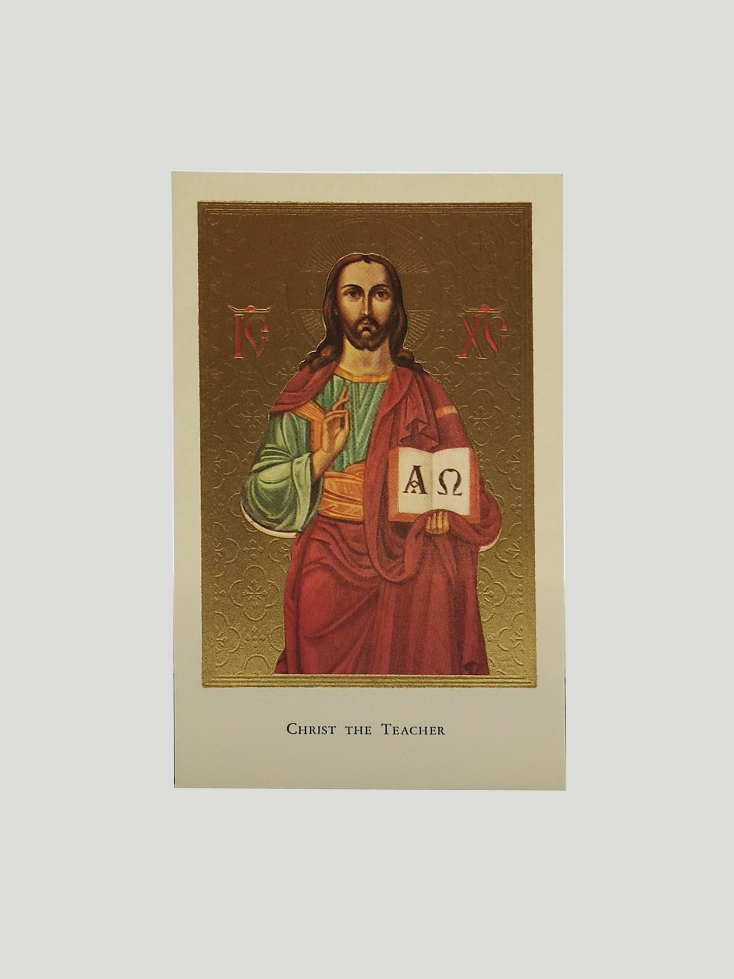 Christ the Teacher Icon Holy Card (Pack of Five)