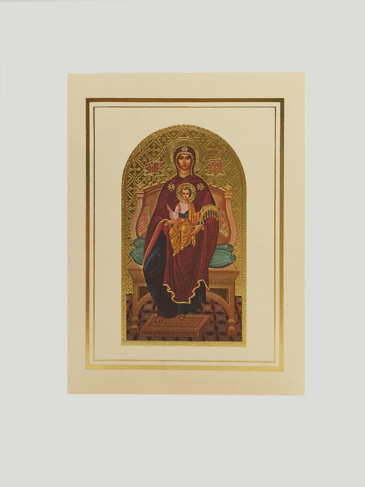 Mother of Mercy Icon Greeting Card