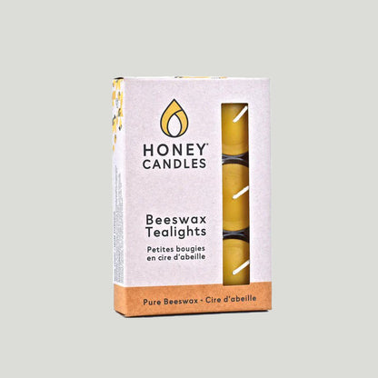 Natural Beeswax Tealight Candles in Rectangular (Pack of Six) *NEW RELEASE*