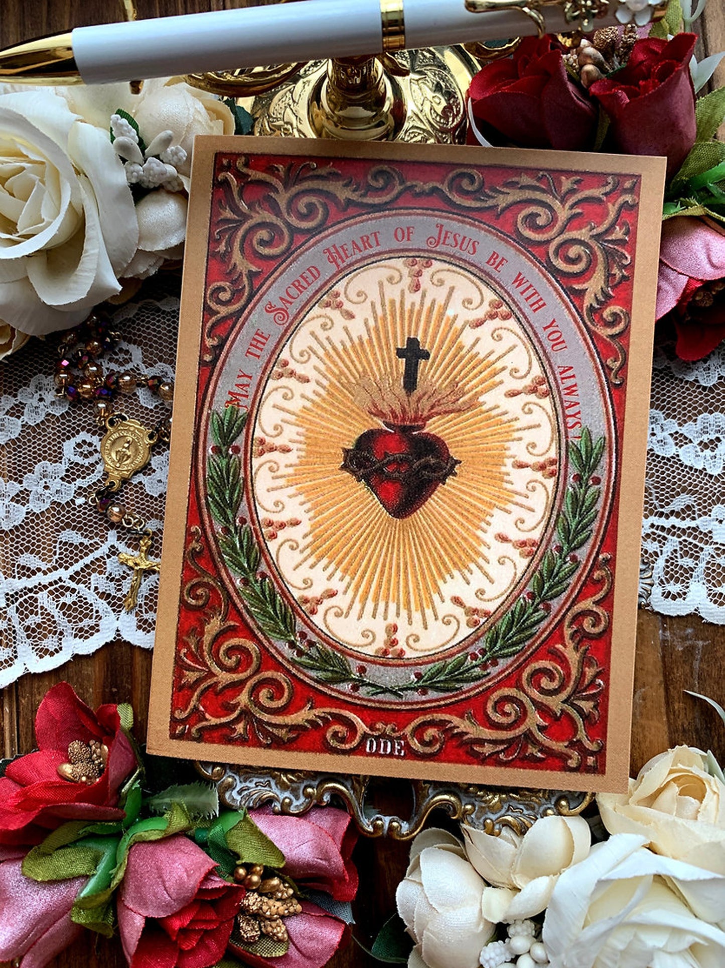 Sacred Heart Catholic Christmas Card Set