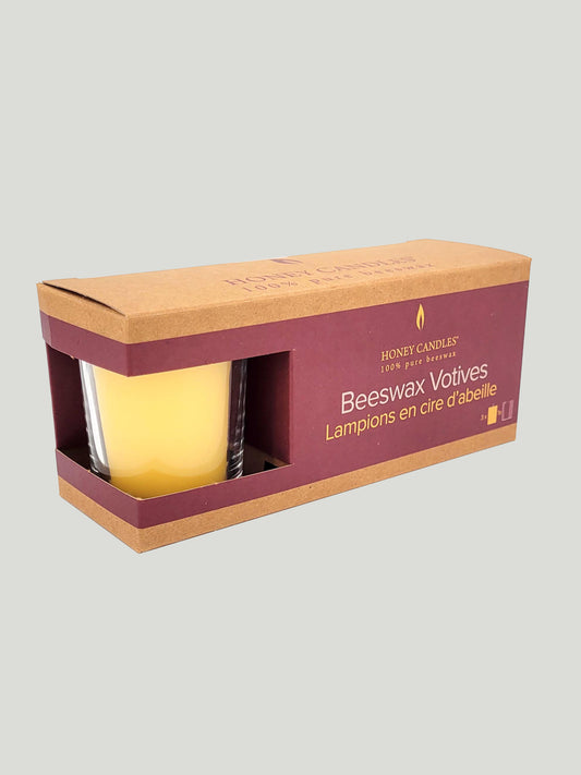 Natural Beeswax Votive Candles